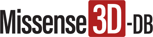 sense 3d db logo which links to missense 3d db home page